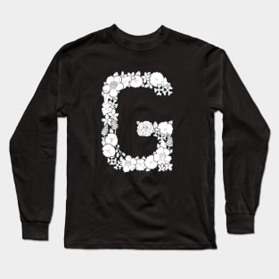 Floral Letter G Long Sleeve T-Shirt